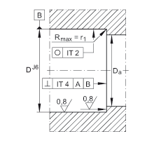 推力角接觸球軸承 ZKLN2557-2RS-2AP, 配對，雙向，兩側(cè)唇密封