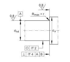 推力角接觸球軸承 ZKLN2557-2RS-2AP, 配對，雙向，兩側(cè)唇密封