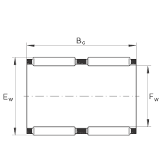 滾針及保持架組件 K25X30X26-ZW, 根據(jù) DIN 5405-1/ ISO 3030 標(biāo)準(zhǔn)，雙列