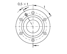 推力角接觸球軸承 ZKLF30100-2Z, 雙向，螺釘安裝，兩側(cè)間隙密封