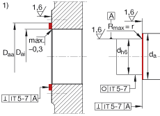 角接觸球軸承單元 ZKLR1035-2Z, 雙向，螺釘安裝，兩側(cè)間隙密封