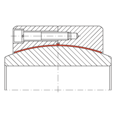 大的關(guān)節(jié)軸承 GE420-DW, 根據(jù) DIN ISO 12 240-1 標(biāo)準(zhǔn)，免維護(hù)