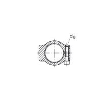 液壓桿端軸承 GIHRK60-DO, 根據(jù) DIN ISO 12 240-4 標(biāo)準(zhǔn)，帶右旋螺紋夾緊裝置，需維護(hù)